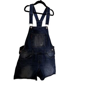 Levi’s Kids Denim Shortall • Girls 14 • Classic Bib Overalls • Vintage Wash